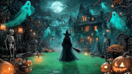 Relaxing Halloween Ambience 2026🎃Haunted Halloween Background👻Spooky Sounds, B